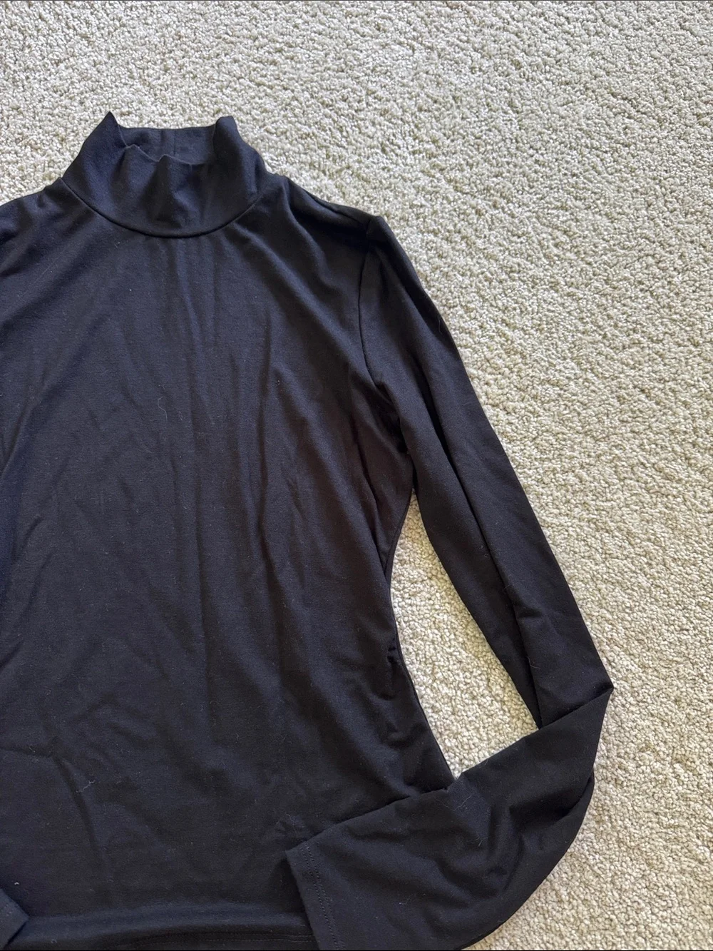 REFORMATION Black Turtleneck Long Sleeve Top XS